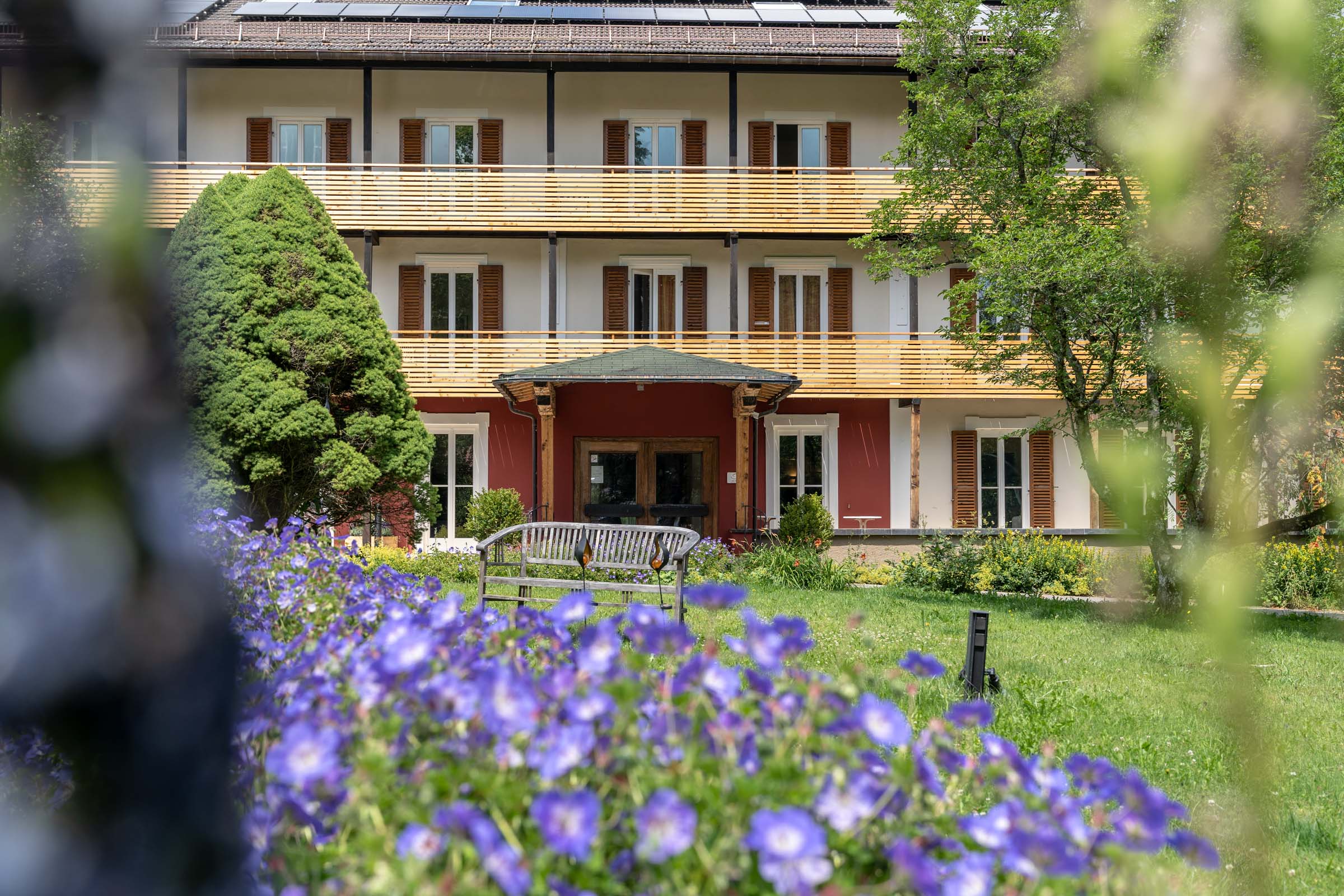 Ansicht des Biohotels Seinz von außen